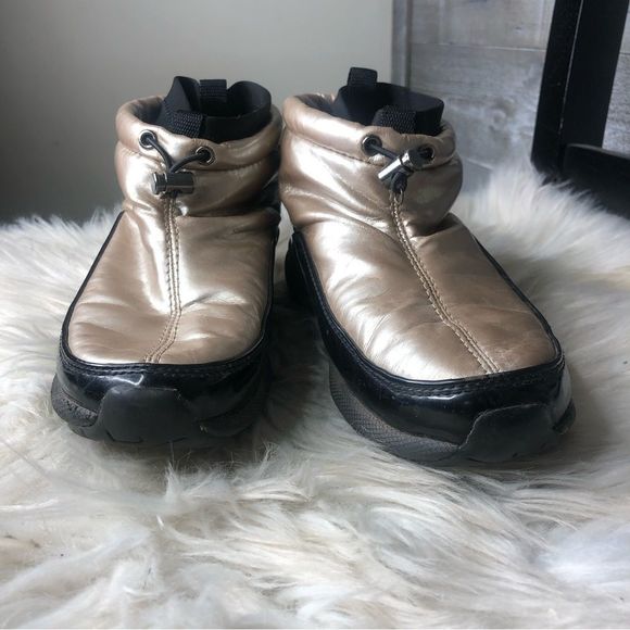 Sporto womens 7 barefoot wool silver metallic short winter booties 7 womens - Picture 2 of 7